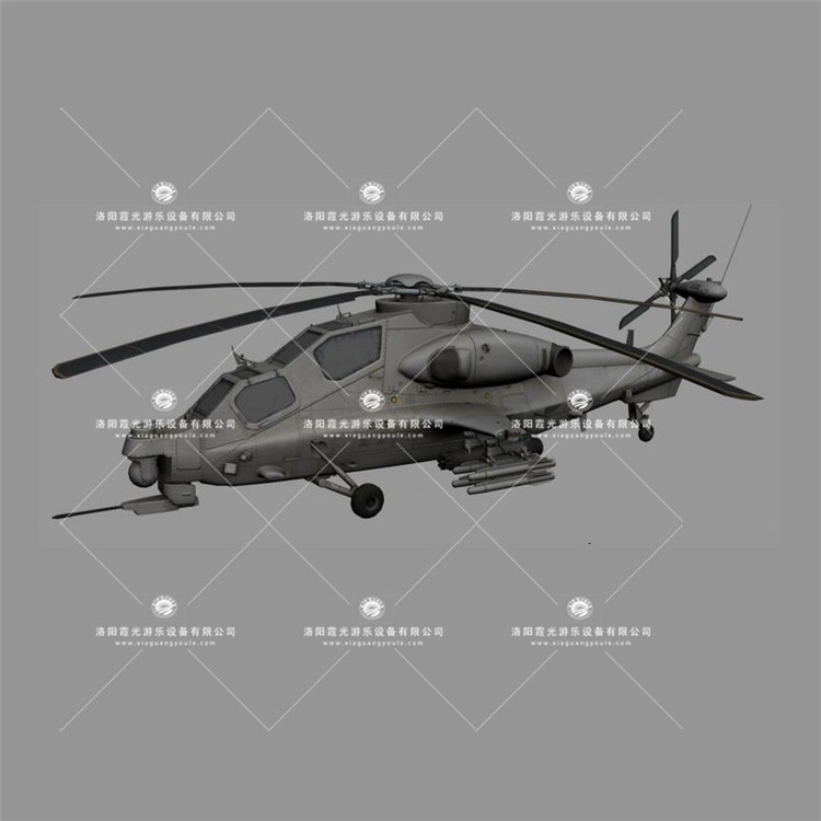 甘孜武装直升机3D模型